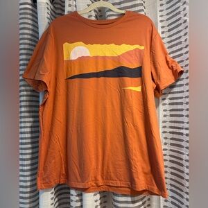 Goodfellow & Co Sunset Graphic Tee - Orange